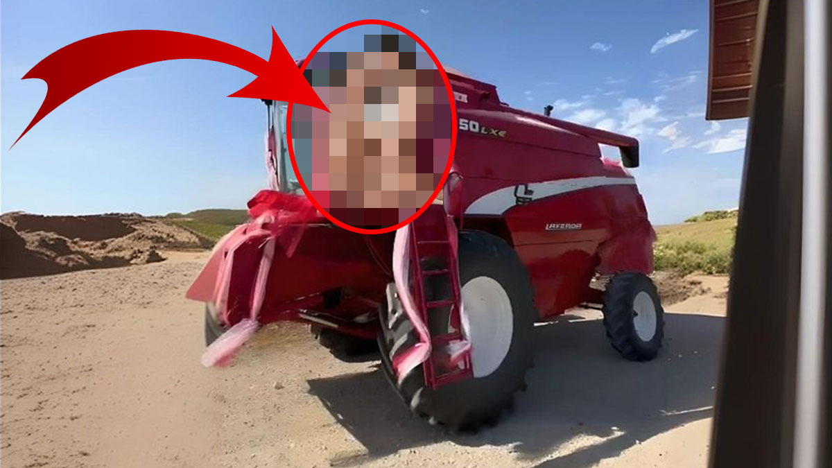 Biçerdöverin üzerindeki genç çifti o halde görenler şaştı kaldı! Gözlerini ovuşturup tekrar baktılar, vallahi pes...