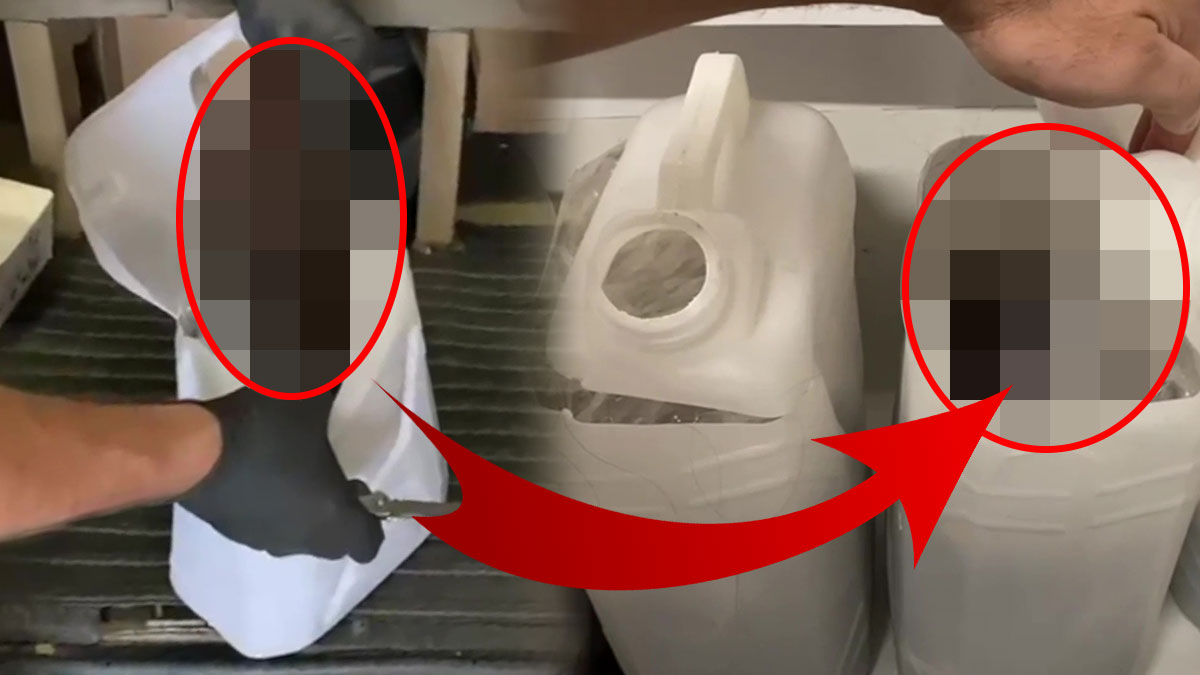 Bunun da kaçakçılığı varmış: Bidonların içine saklamışlar! Gümrükte x-ray taramasında 'yoğunluk' şüphe çekti