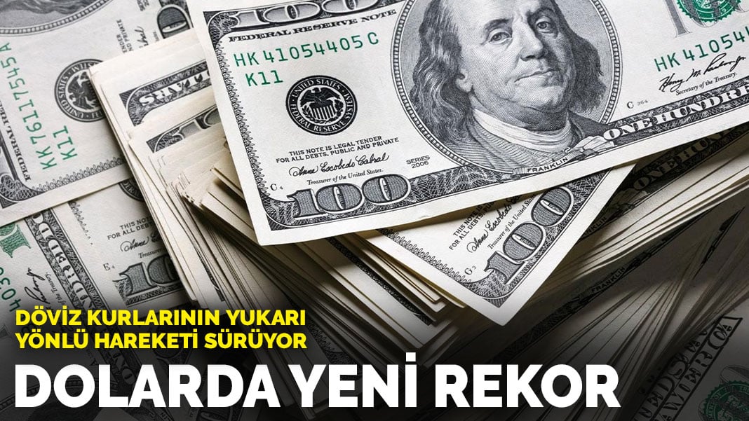 Döviz kurlarında yukarı yönlü hareket sürüyor: Dolar rekor tazeledi