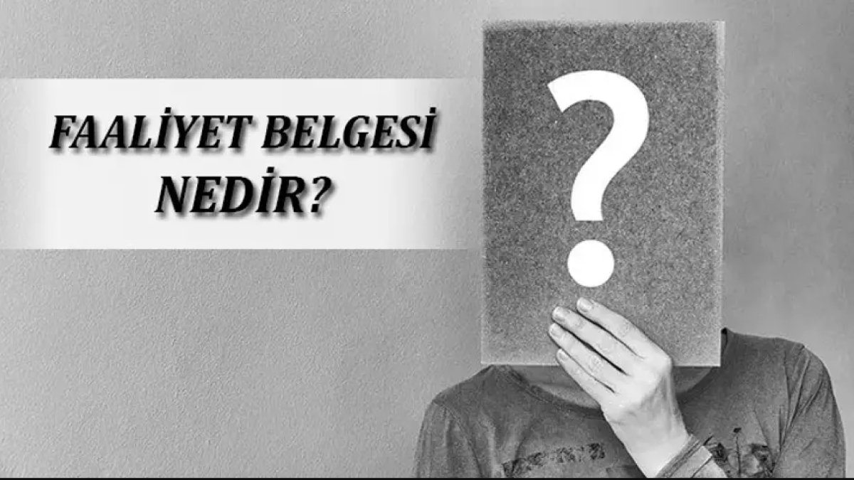 Faaliyet Belgesi Nasıl Alınır?
