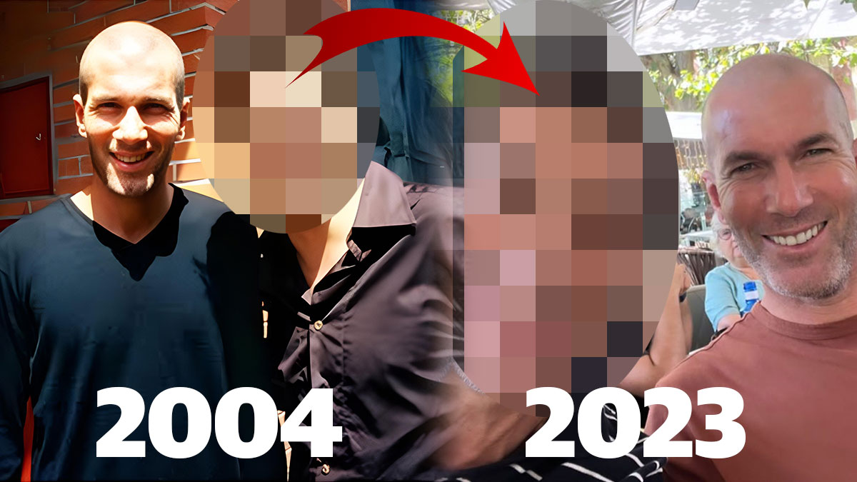 Zinedine Zidane, Türk oyuncuyla 19 yıl sonra aynı pozu verdi! Madrid'de bir araya geldiler