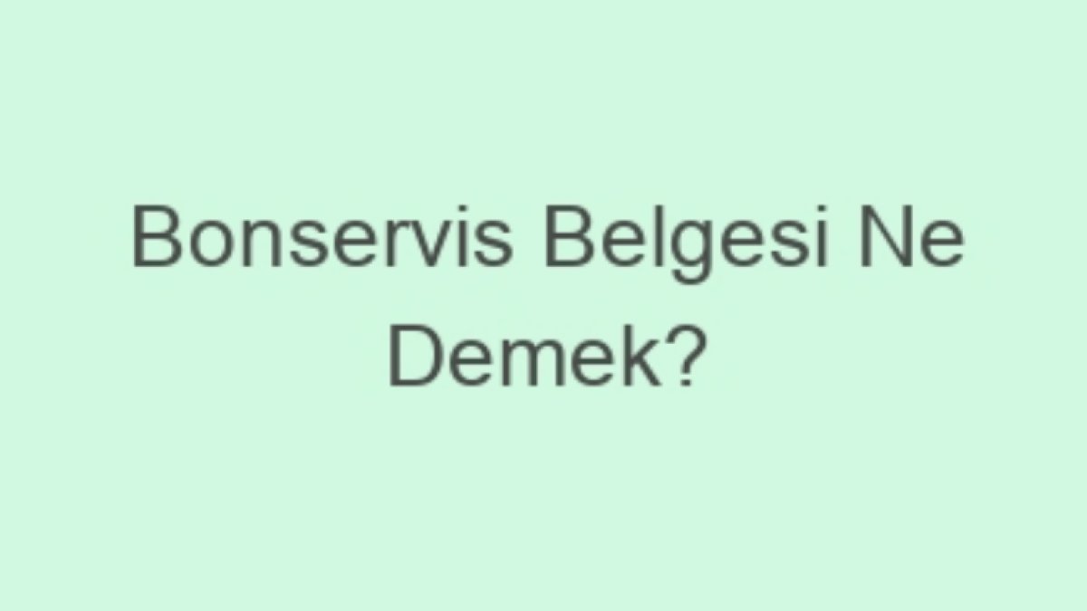 Bonservis Belgesi: Türkiye'deki Spor Dünyasının Sözlüğü