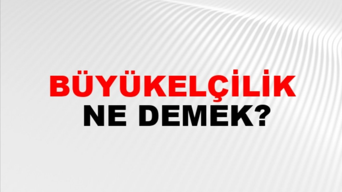 Büyükelçilik Nedir?