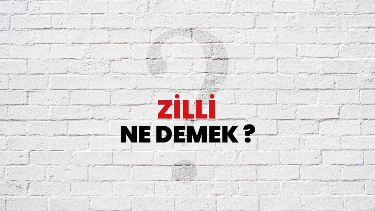 Zilli Ne Demek Türkçede Sıkça Kullanılan Bir Tabir