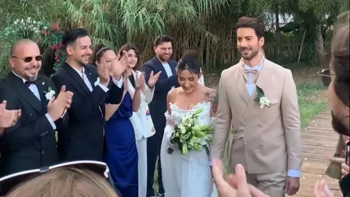 Melek Mosso ile Serkan Sağdıç dünyaevine girdi