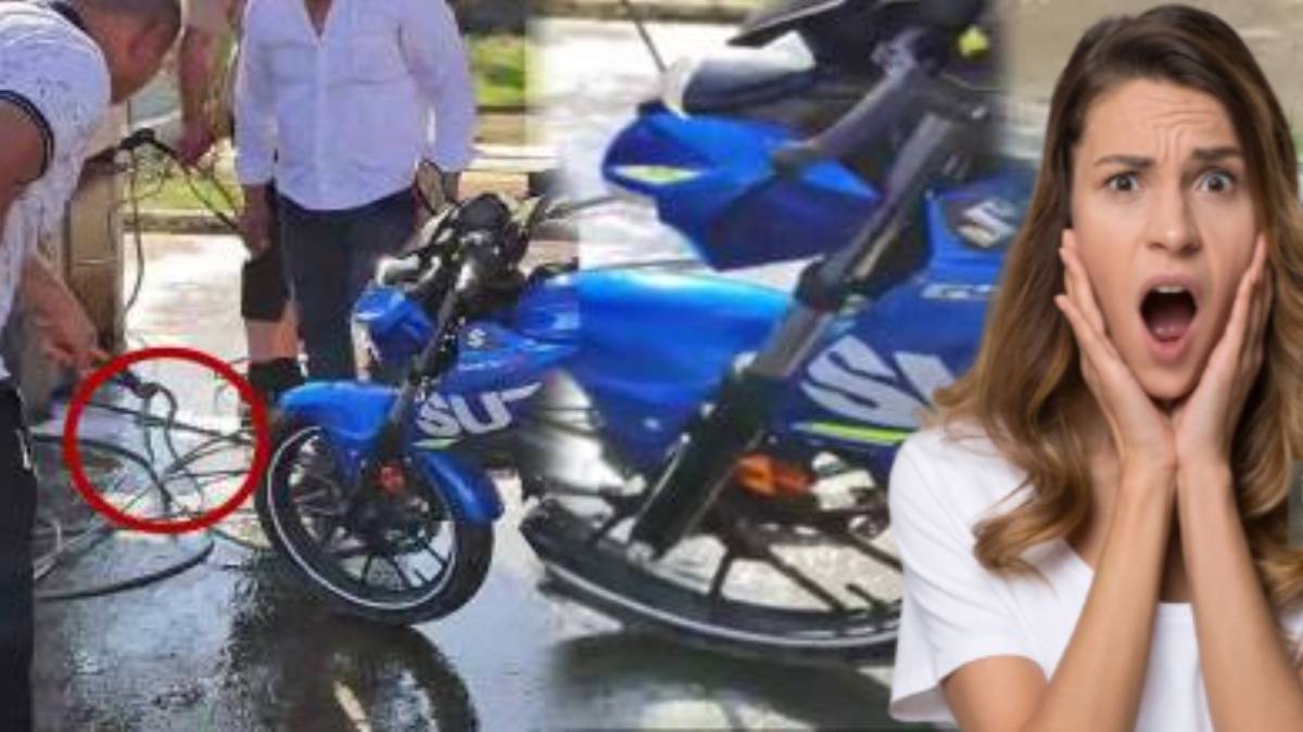 Direksiyondan öyle bir şey çıktı ki... Motosiklet kullanan kadın hayatının şokunu yaşadı! 'Bir daha elimi sürmem'