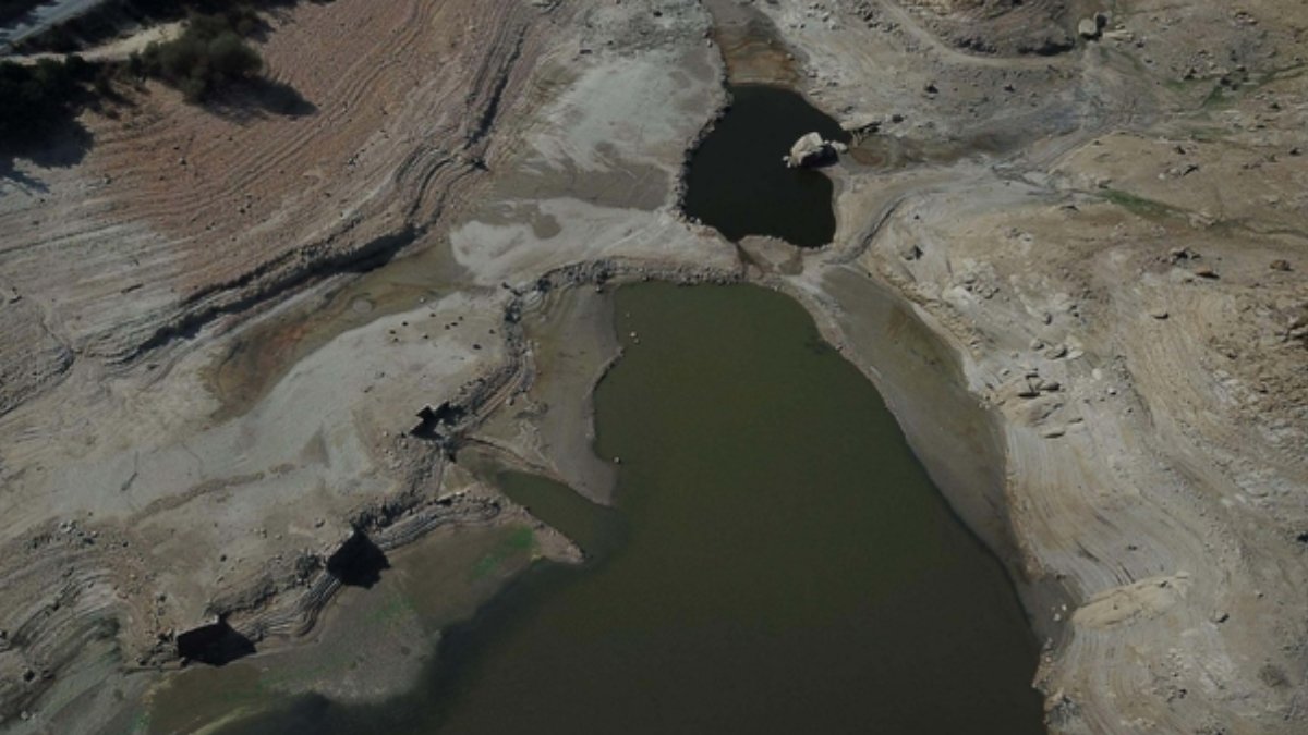 Bodrum'daki barajları kuraklık vurdu