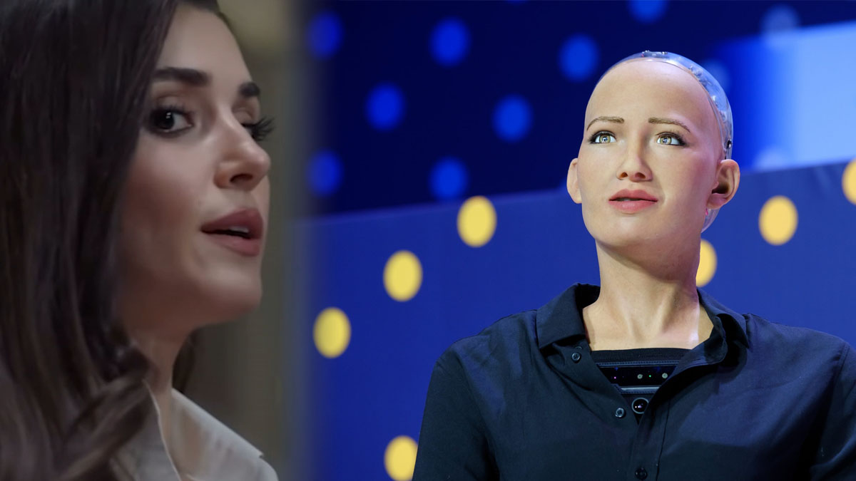 Ali Köstekçi'den Hande Erçel'in oyunculuğuna "robot Sofia" göndermesi! O videosu sosyal medyada tıklanma rekorları kırdı