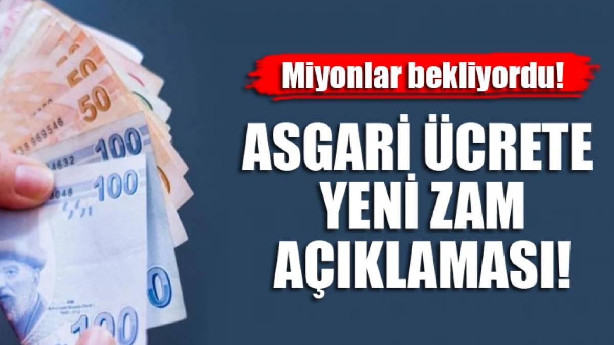 Asgari ücrette 17.104 lira sürprizi! Çalışma ve Sosyal Güvenlik Bakanı Işıkhan sinyali vermişti
