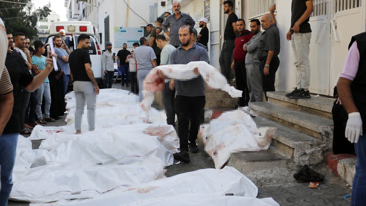 Gazze'de morglarda yer kalmadı, cenazeler çadırlarda