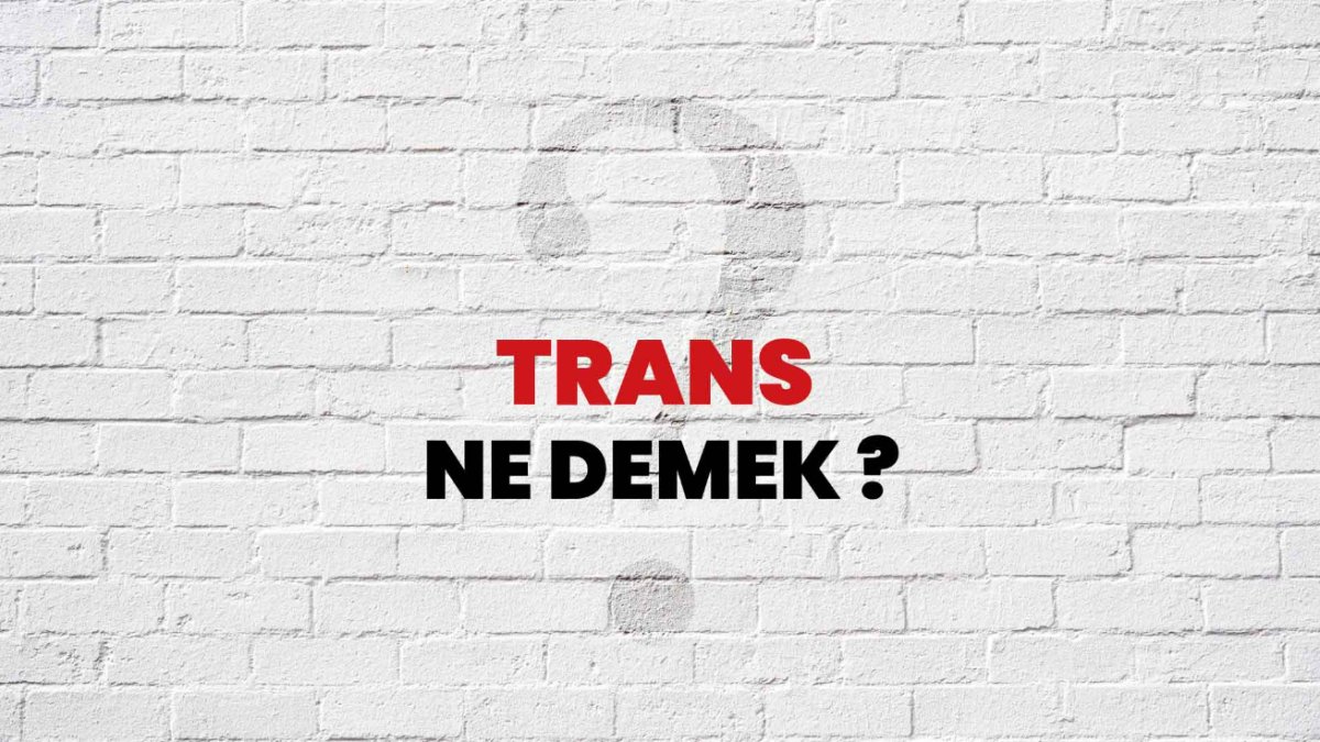 Trans Birey Ne Demek? Transeksüel Nedir?