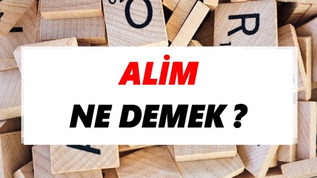Alim ne demek?