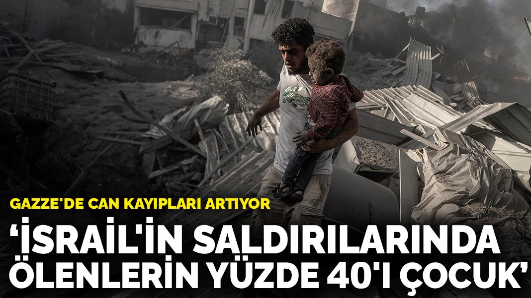 “Israel” in saldırılarında ölenlerin yüzde 40’ı çocuk’