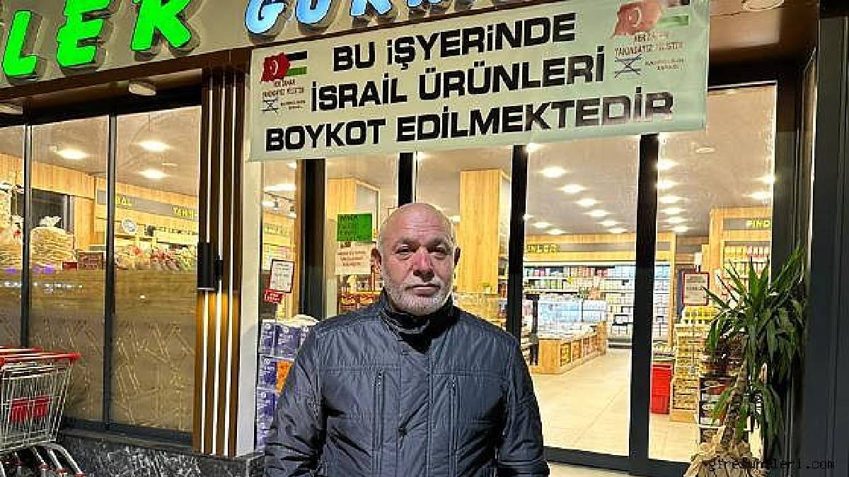 Market sahibinden İsrail tepkisi! Ürünleri boykot etmek için farklı bir yol seçti, bakın ne yaptı?