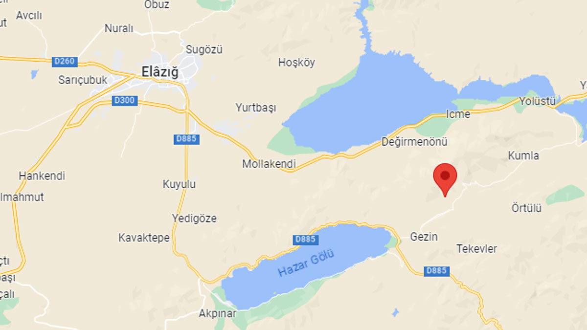 Elazığ'da 3.4 büyüklüğünde deprem | Son depremler