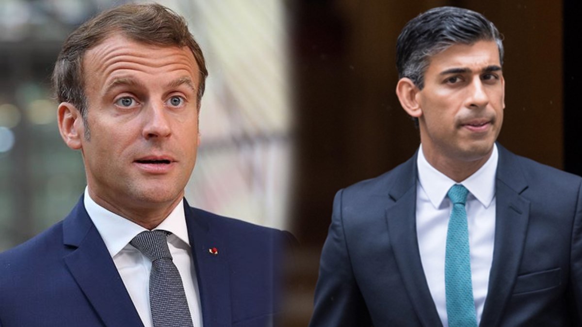 Fransa lideri Macron ile İngiltere Başbakanı Sunak Filistin’deki son durumu görüştü