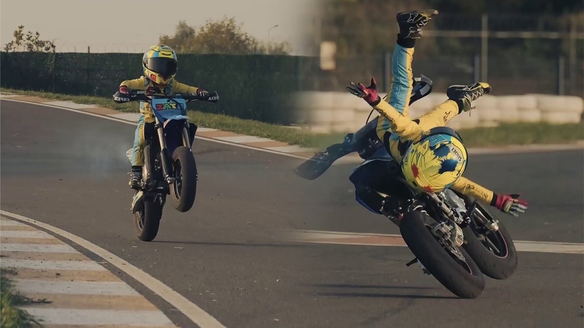 Zayn Sofuoğlu bu kez izleyenleri korkuttu! İlk kez vitesli motosiklet kullandı ve...