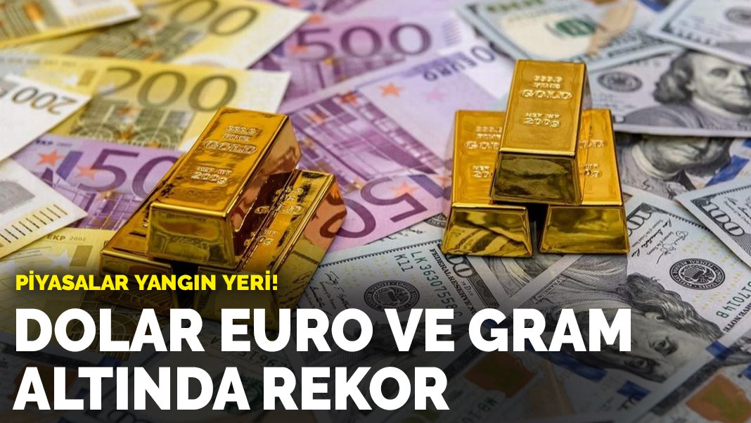 Piyasalar Yangın Yeri! Dolar, Euro Ve Gram Altında Rekor