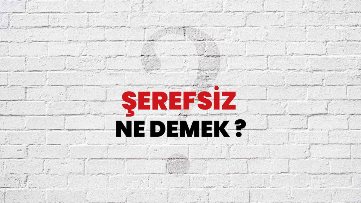 Şerefsiz Ne Demek? İnsanlar Arasındaki Etik ve Ahlaki Değerler