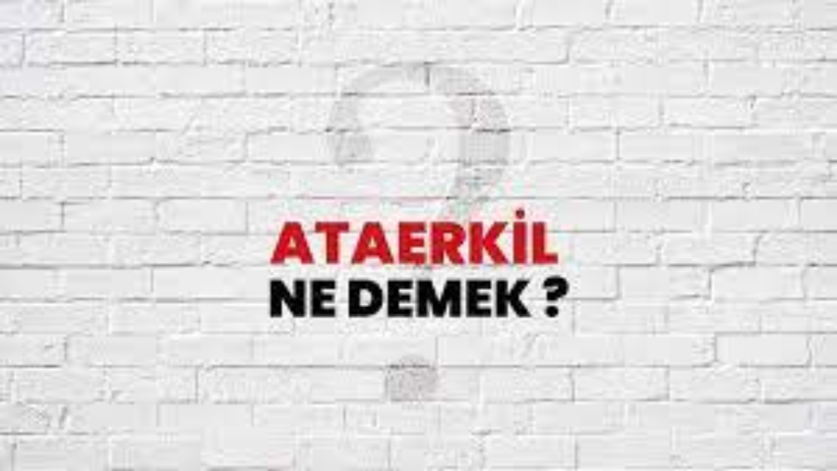 Ataerkil ne demek?