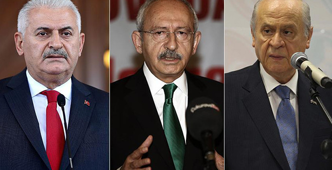 Başbakan Yıldırım, CHP lideri Kılıçdaroğlu ve MHP lideri Bahçeli ile görüşecek