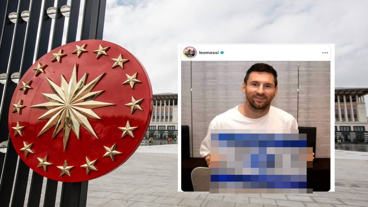 Messi'nin fotoğrafını görenler büyük hayal kırıklığı yaşamıştı! Beştepe'den skandal görüntüye açıklama geldi