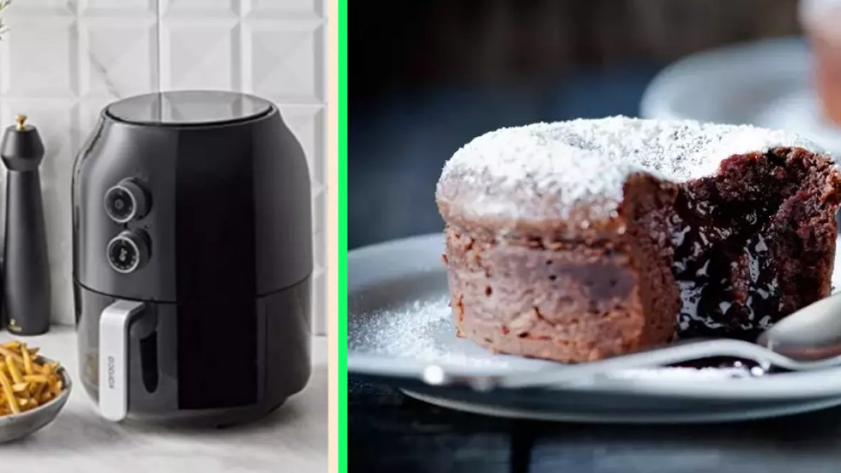 Toplam 15 dakikada sufle! Airfryerda nefis sütlü çikolatalı sufle tarifi