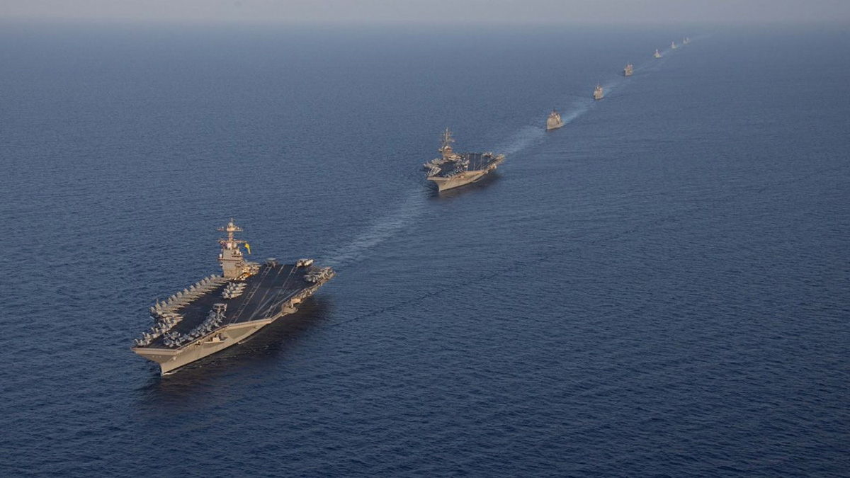 ABD donanması, Akdeniz'e demir attı