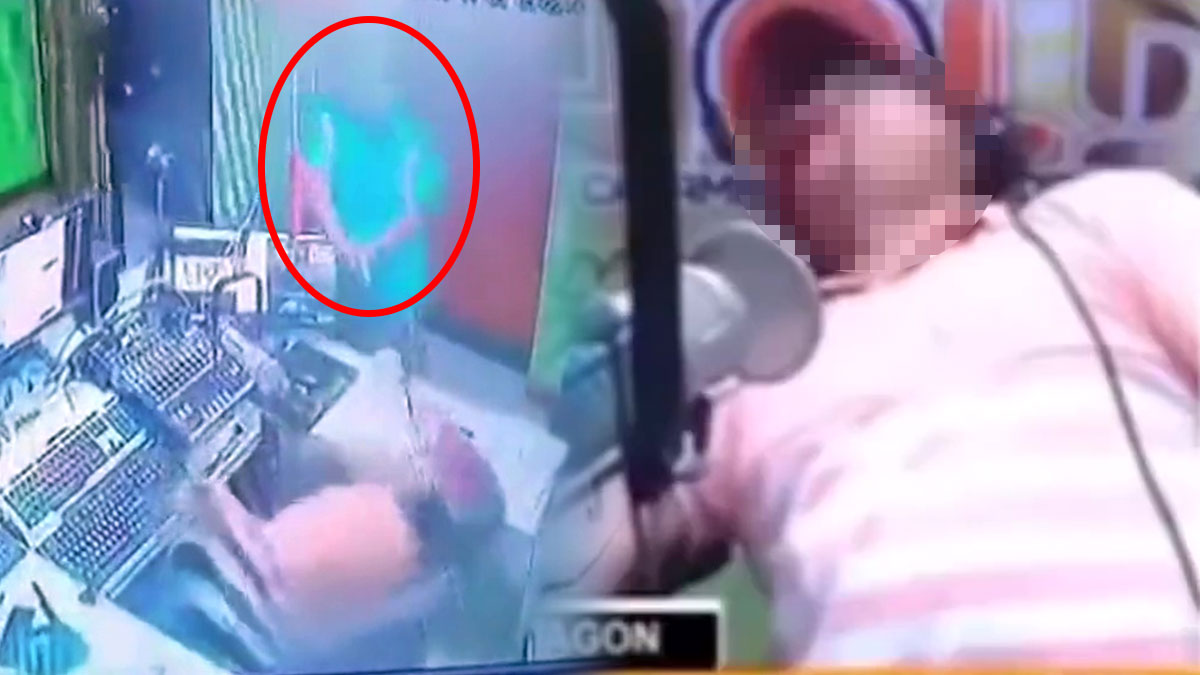 Radyo programcısı canlı yayında öldürüldü! Altın kolyesini alıp kaçtı, o anlar anbean kaydedildi