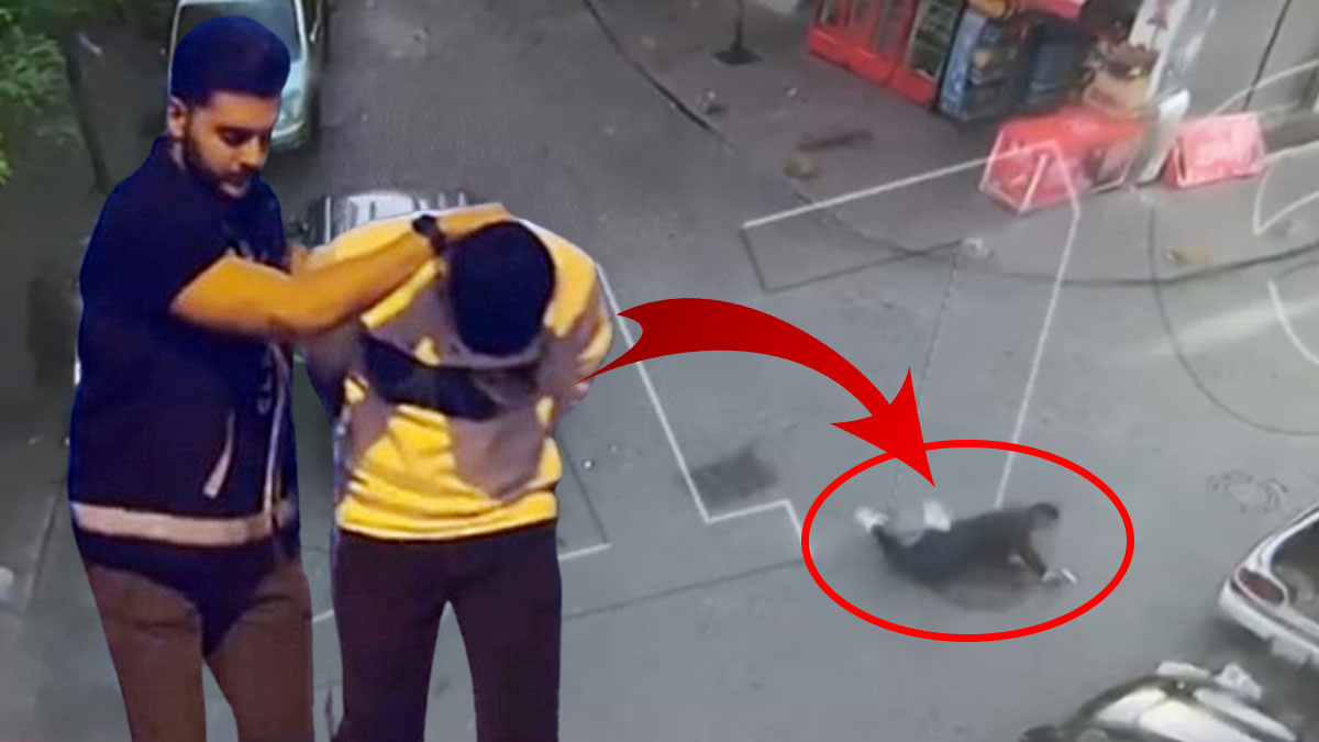 Vuruldu, yerlerde süründü: Polis, foyasını ortaya çıkardı! O anlar güvenlik kamerası tarafından kaydedildi