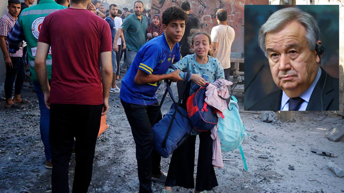 Guterres: İsrail'in askeri yönteminde bir hata olduğu açık