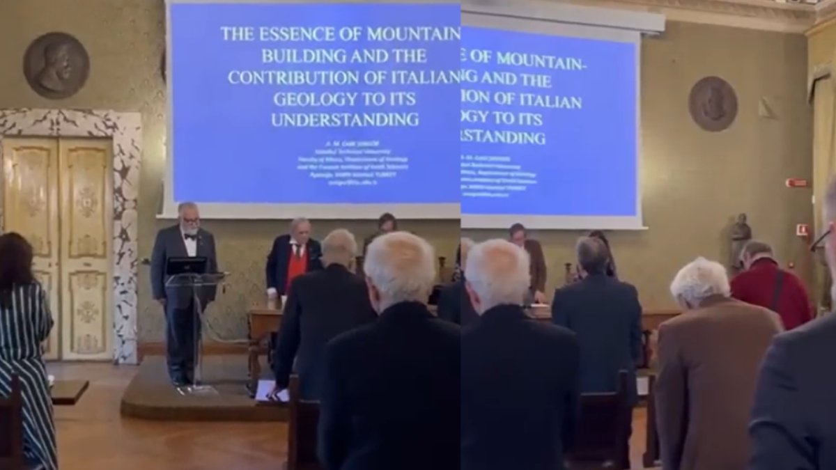 Heisenberg ve Galilei'nin mensubu olduğu akademide Atatürk'e saygı duruşu! Tüm üyeler ayağa kalktı