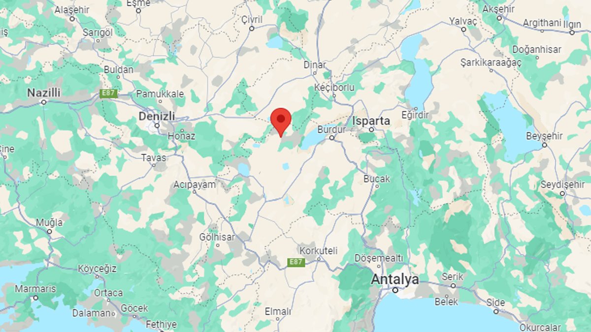 Burdur'da 4.4 büyüklüğünde deprem | Son depremler