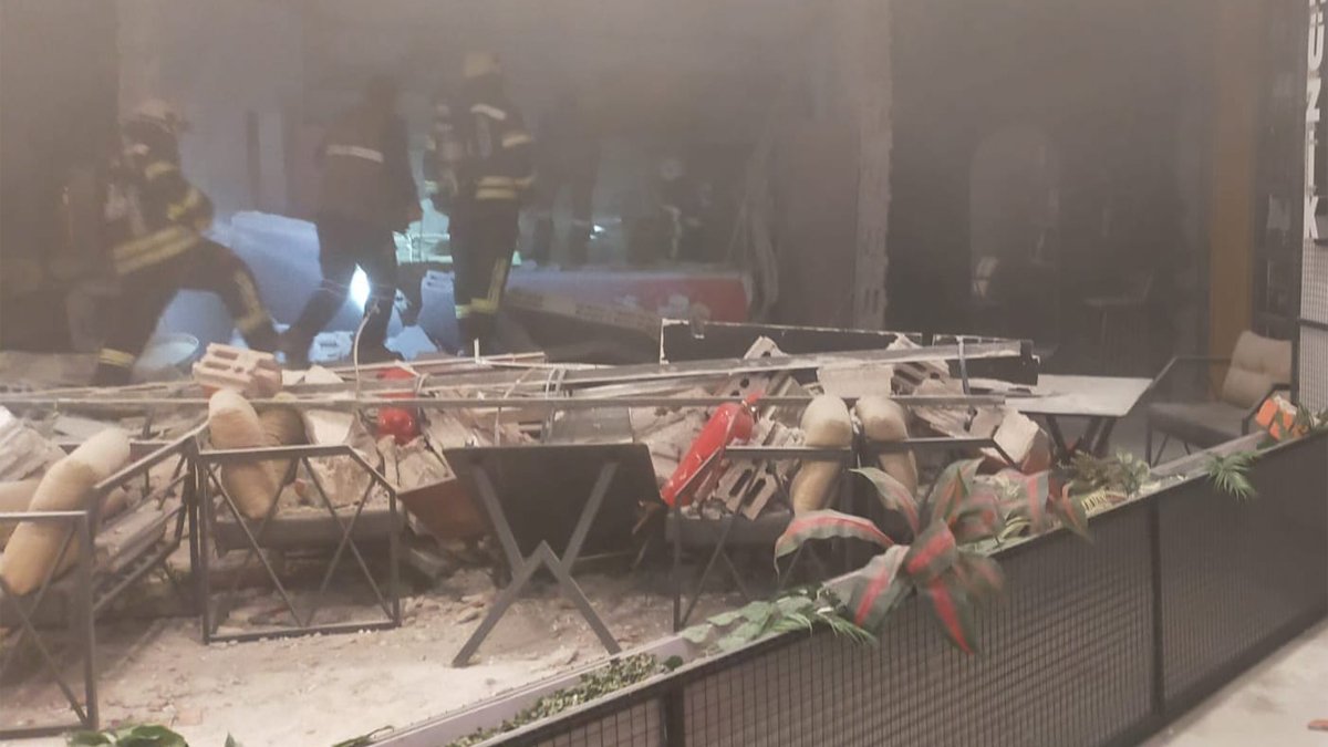 Erzurum'da AVM'de patlama: 2 yaralı