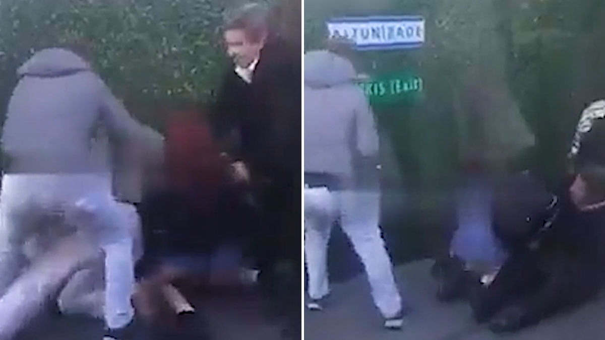 Metrobüs durağında kadınlar kavga etti: Ayırmaya çalışanlar yere düştü