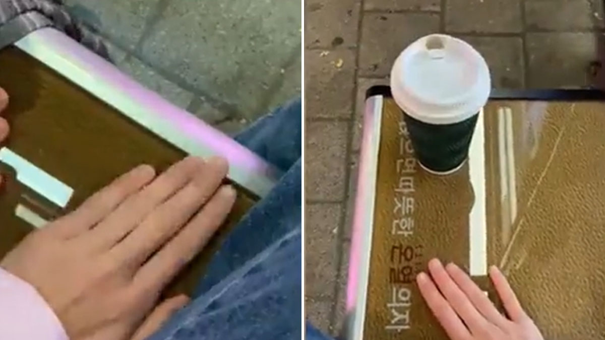 Güney Kore'deki ısıtmalı otobüs durakları