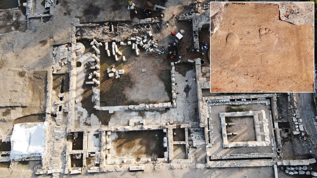 Gladyatörler Şehri'nde bulundu: 1900 yıllık çocuk ayak izi...