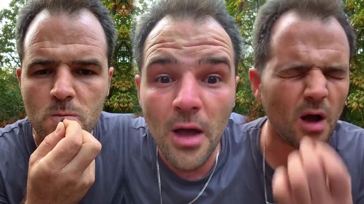 Etkileşim almak için bunu da yaptılar! Dudaklarına birer birer sapladı, sonra 'Çenem bile uyuştu' dedi