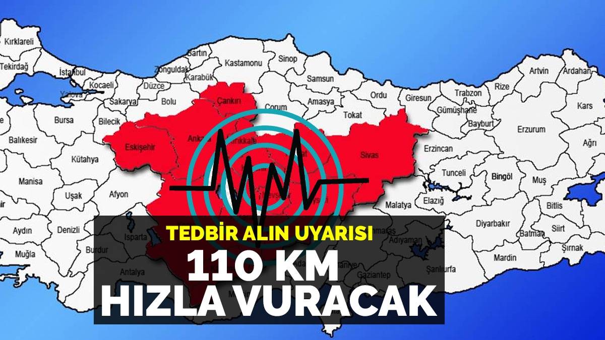 Kayseri, Sivas, Çankırı, Yozgat, Niğdeliler dikkat! Acil uyarı koduyla duyuruldu... 110 km hızla vuracak