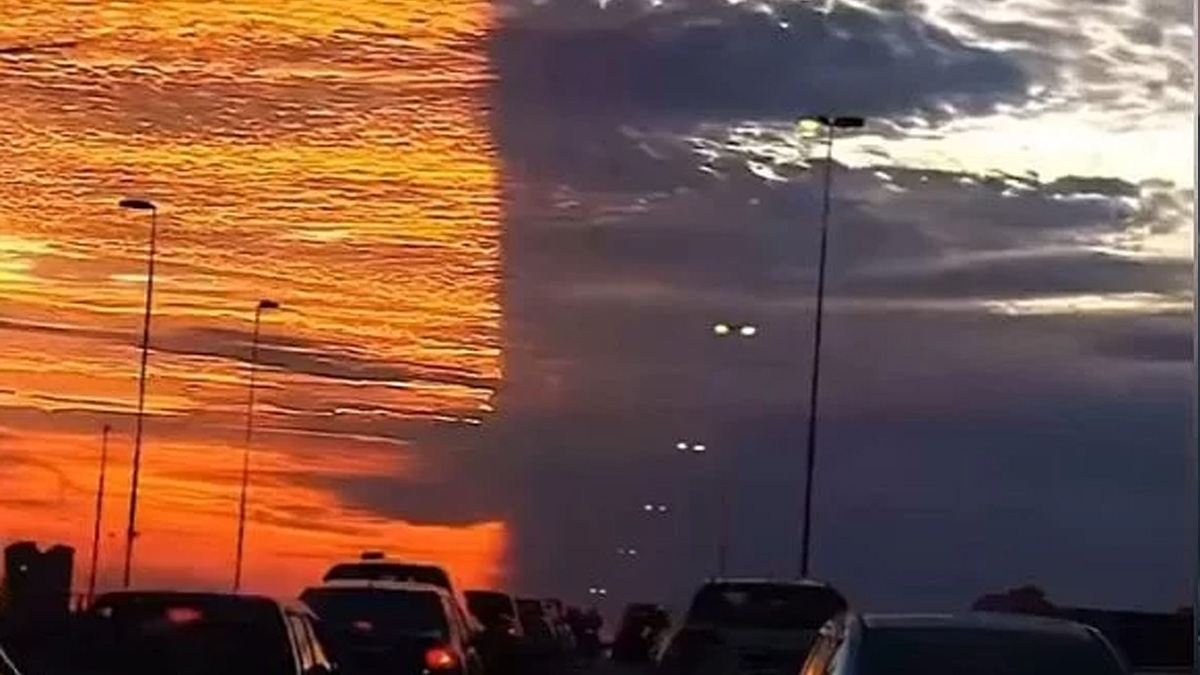 Florida'da gökyüzü ikiye bölündü!