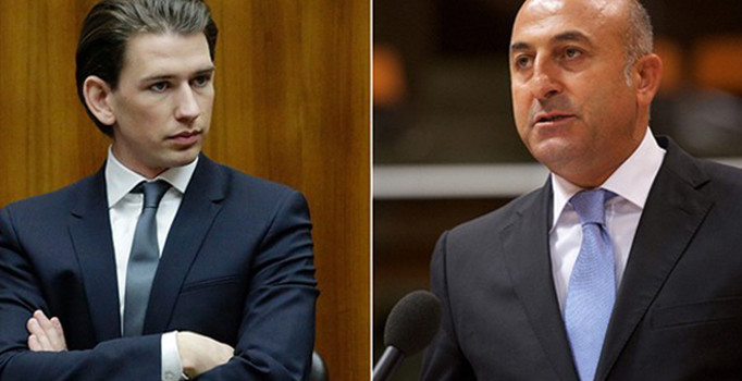 Çavuşoğlu'ndan Avusturyalı mevkidaşı Sebastian Kurz'a ifade özgürlüğü dersi