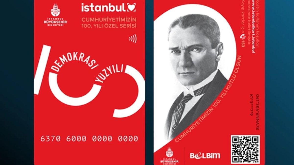 İBB'den Cumhuriyet'in 100. yılı için özel İstanbulkart