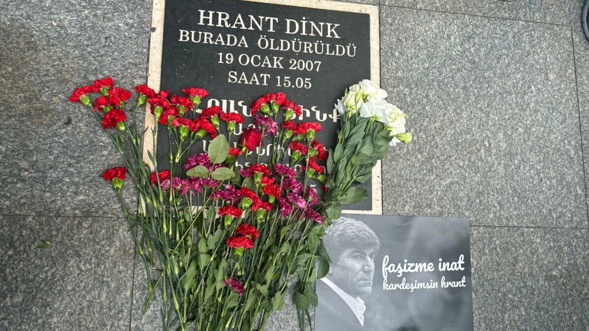 Hrant Dink vurulduğu yerde anıldı