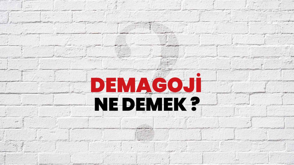 Demagoji nedir?