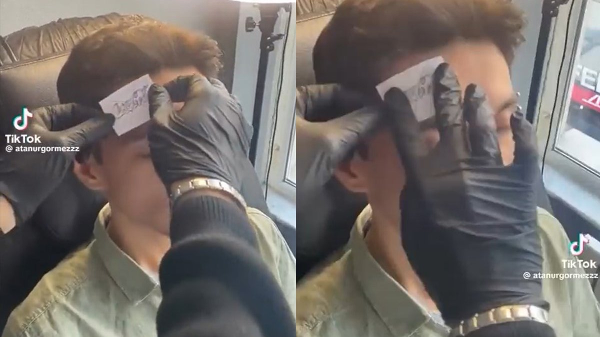 Bunu da gördük! Coca Cola'yı protesto etmek için alnına dövme yaptırdı!