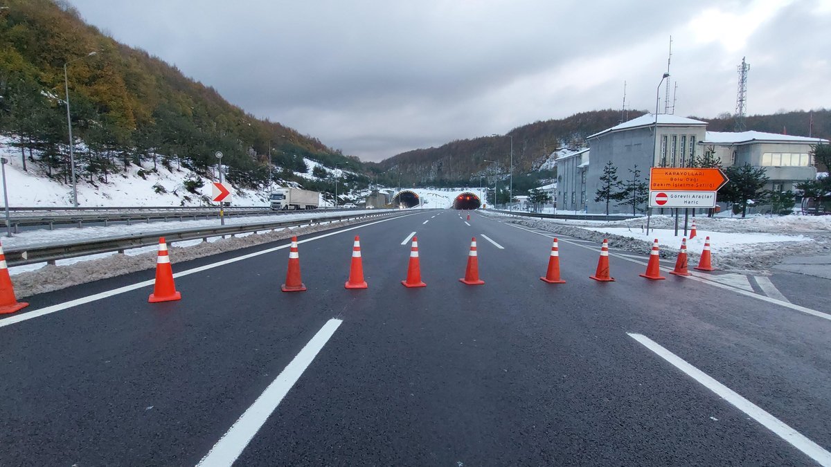 Bolu Dağı tüneli trafiğe kapatıldı