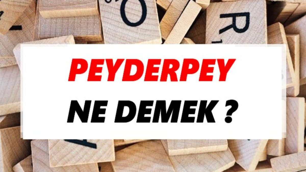 Peyderpey Ne Demek? - Türkçede Bir Dil İfadesi