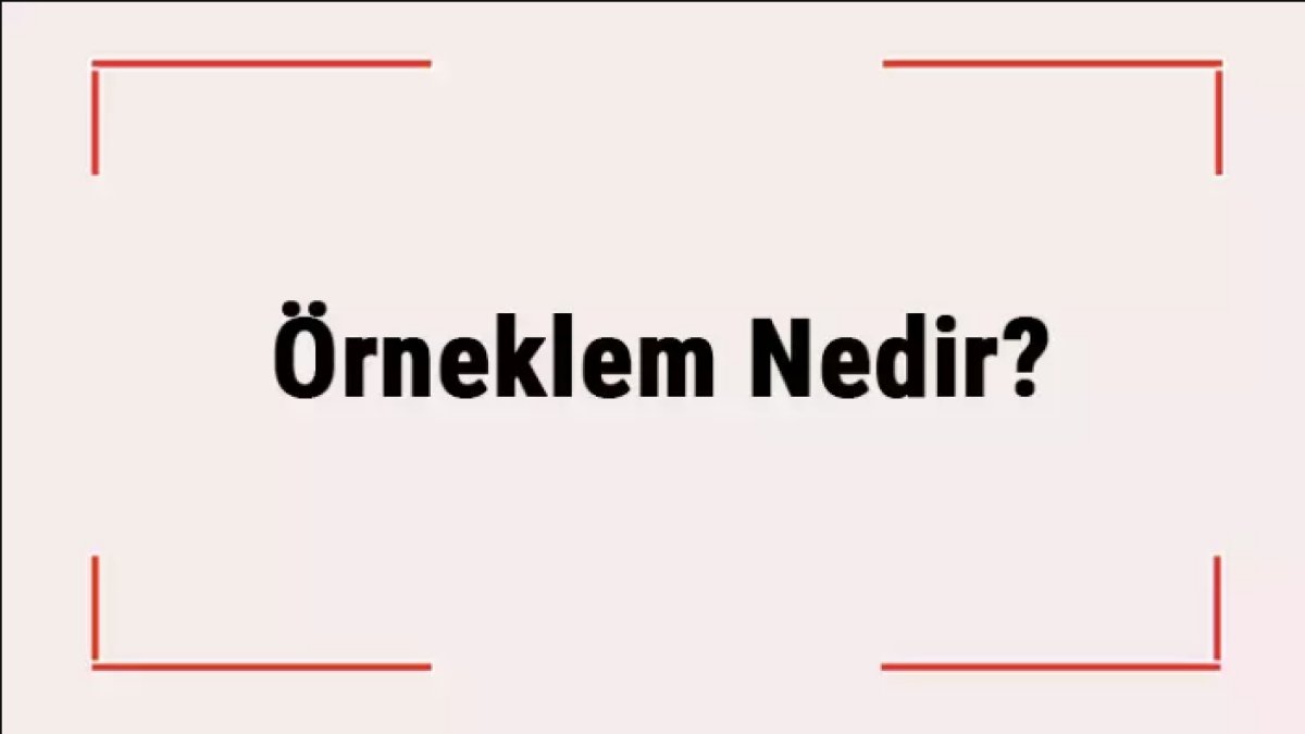 Örneklem Nedir? - Veri Analizi Temel Kavramları