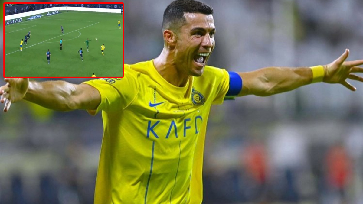 38 yaşında gollerini sıralamaya devam ediyor! Cristiano Ronaldo'dan mükemmel aşırtma golü