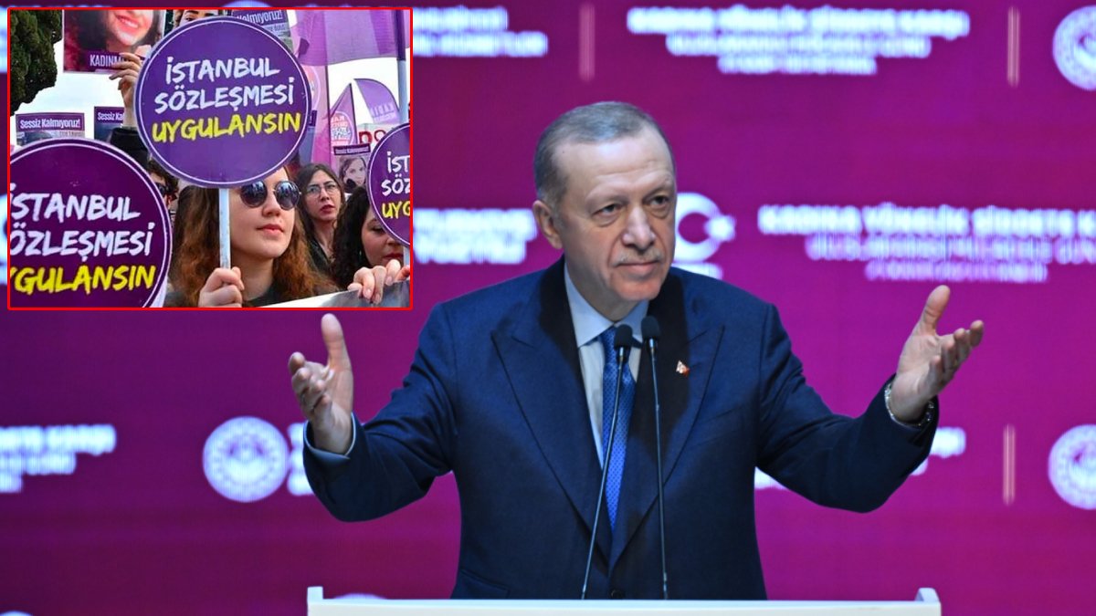Erdoğan: İstanbul Sözleşmesi'nden çıktık, kadın haklarına bir şey olmadı